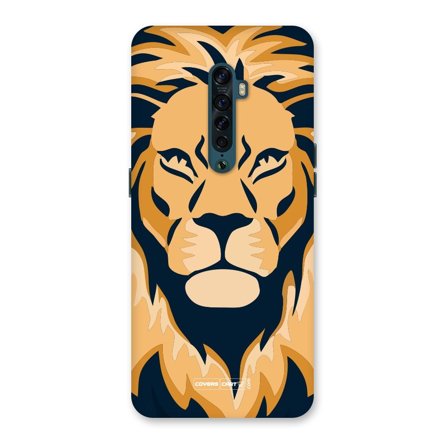 Designer Lion Back Case for Oppo Reno2