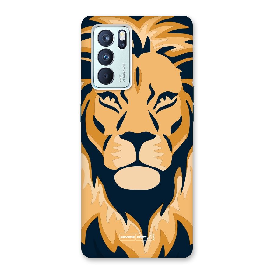 Designer Lion Back Case for Oppo Reno6 Pro 5G