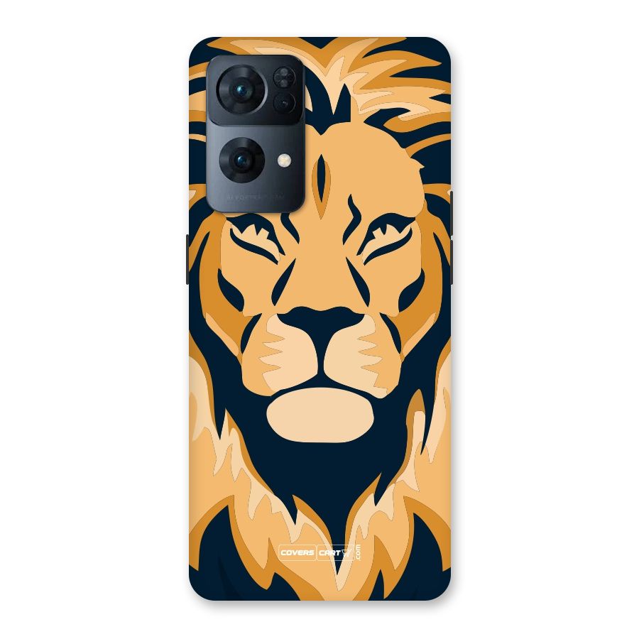 Designer Lion Back Case for Oppo Reno7 Pro 5G
