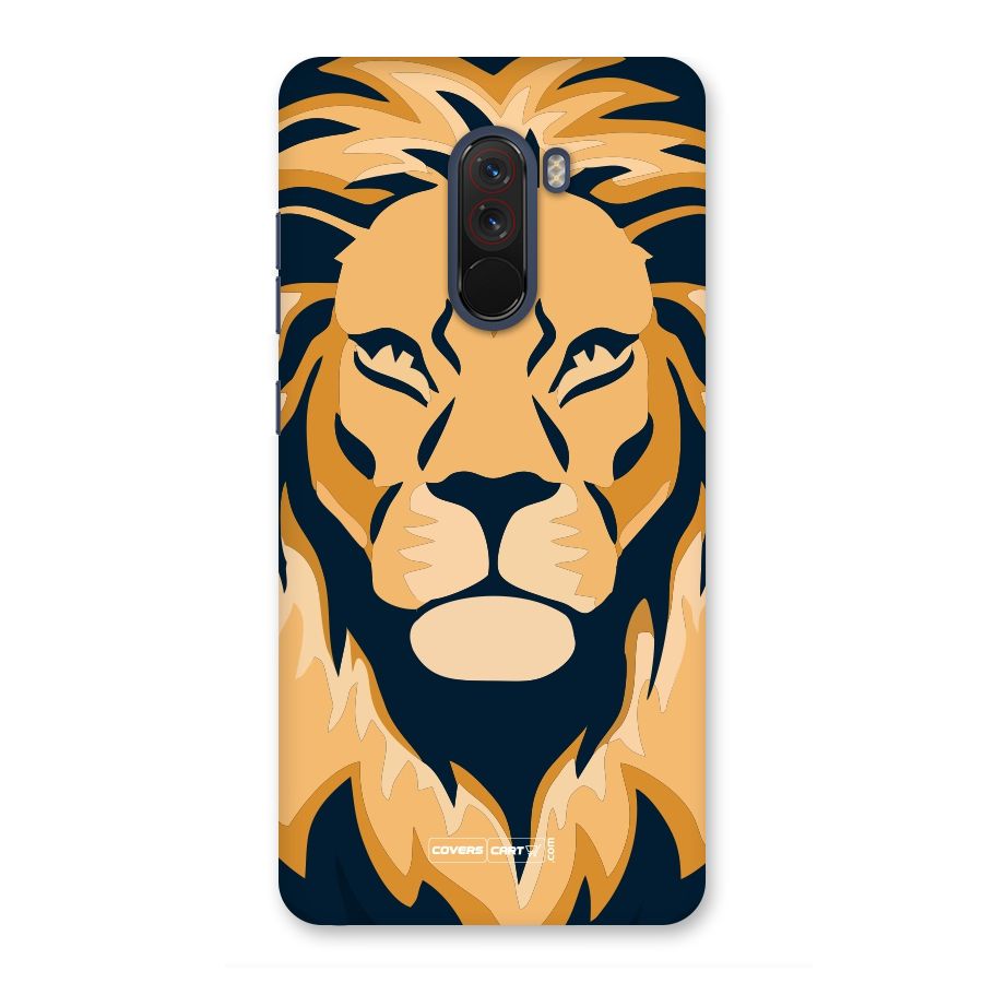 Designer Lion Back Case for Poco F1