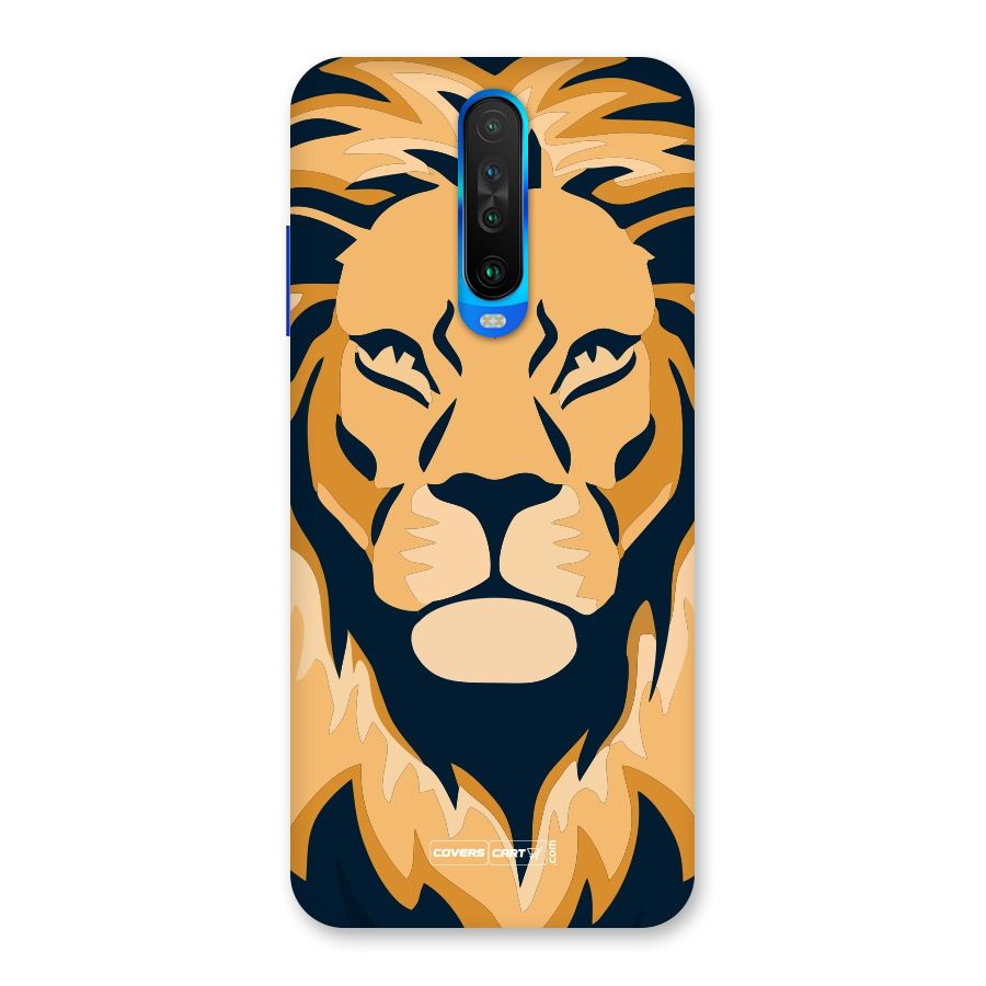 Designer Lion Back Case for Poco X2