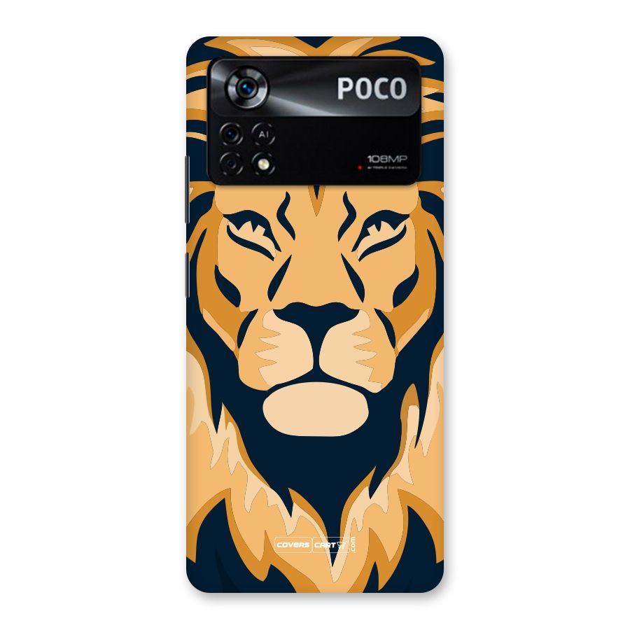 Designer Lion Back Case for Poco X4 Pro 5G