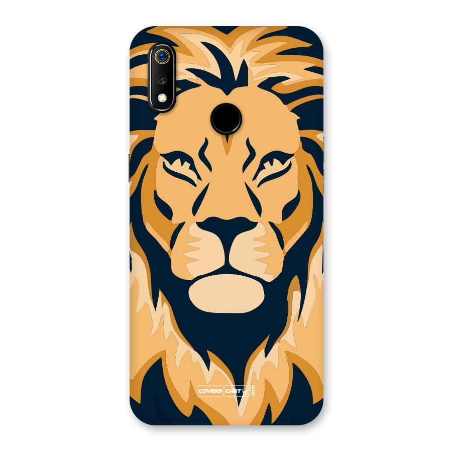 Designer Lion Back Case for Realme 3