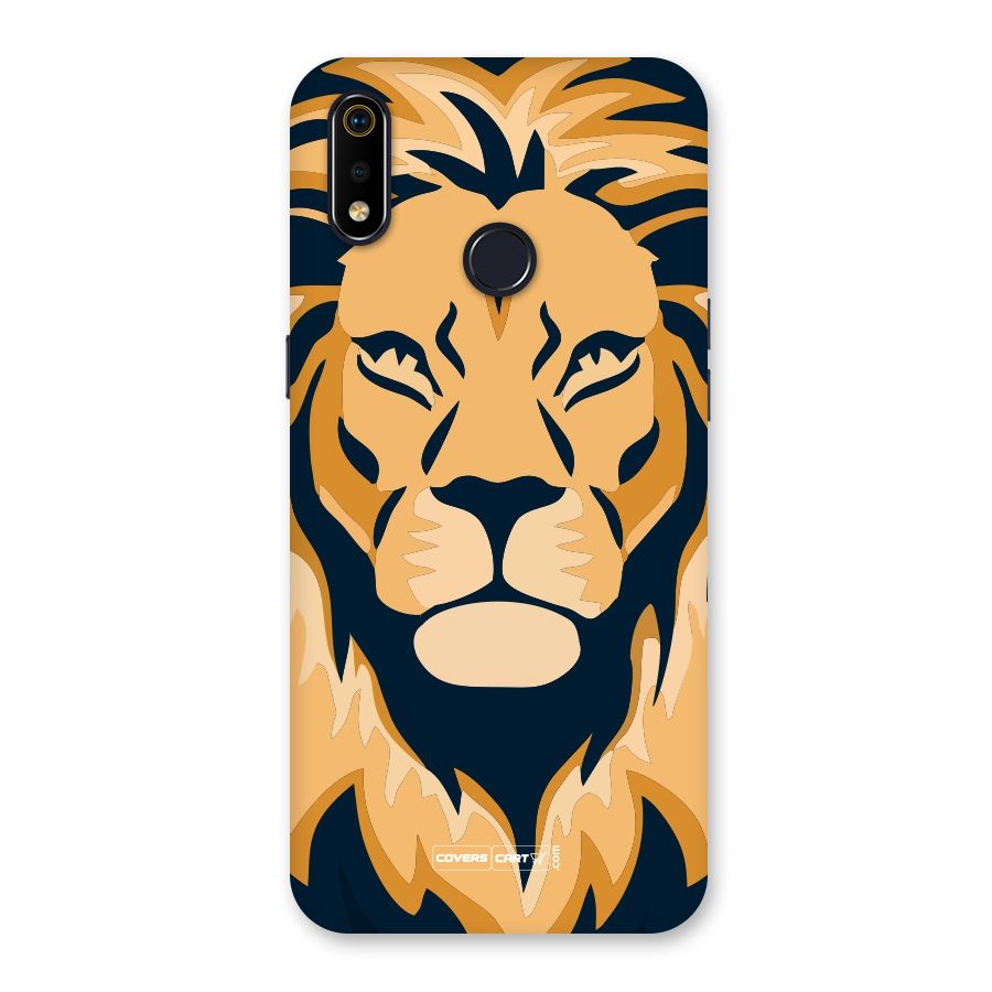 Designer Lion Back Case for Realme 3i