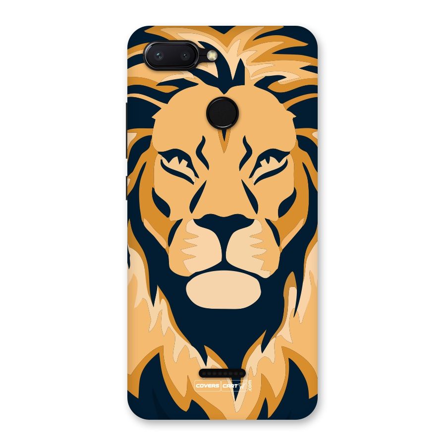 Designer Lion Back Case for Redmi 6