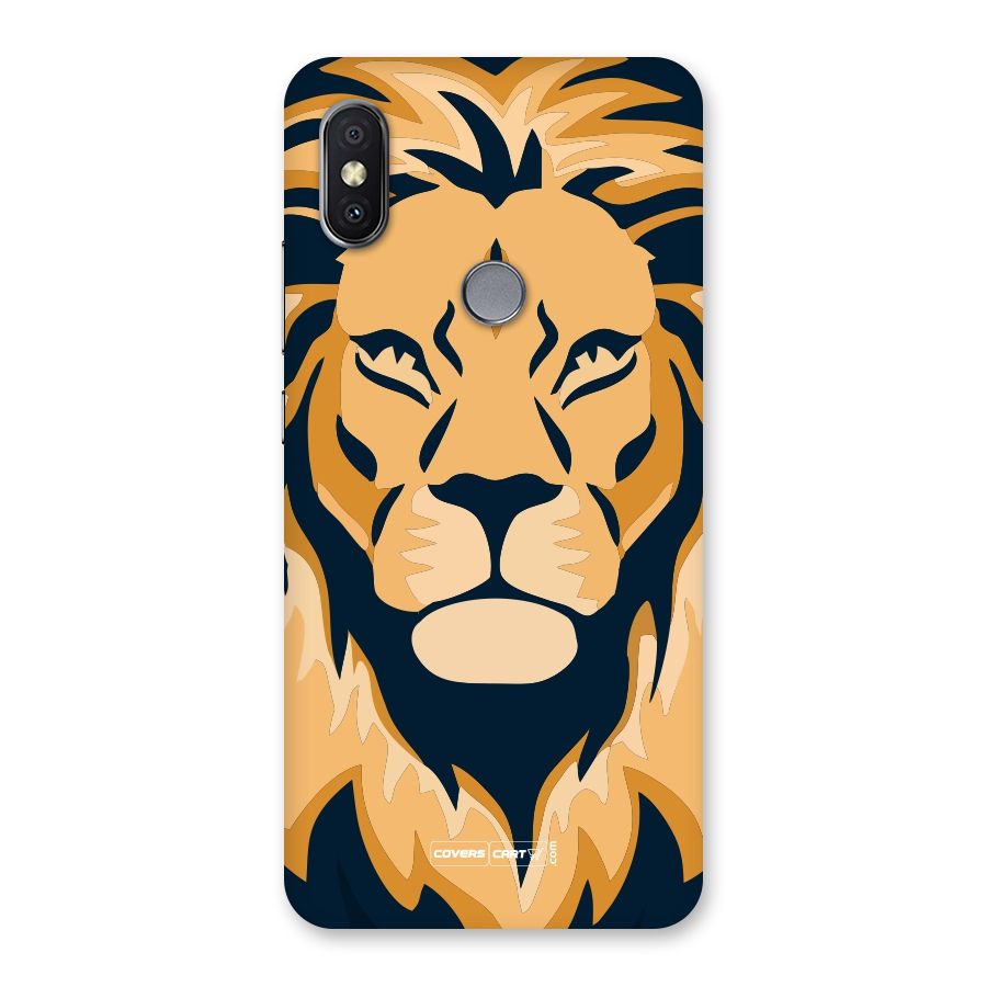 Designer Lion Back Case for Redmi Y2