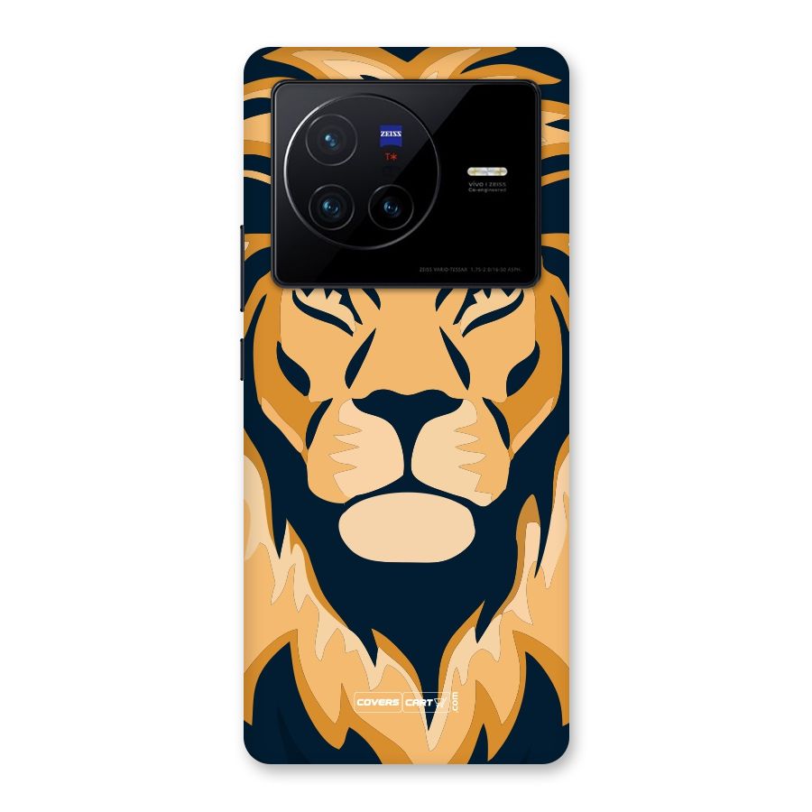 Designer Lion Back Case for Vivo X80