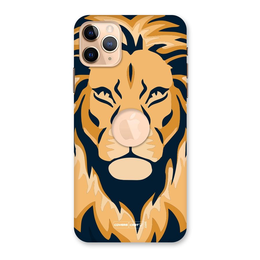 Designer Lion Back Case for iPhone 11 Pro Max Logo Cut