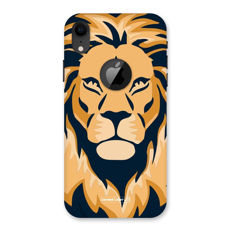 Designer Lion Back Case for iPhone XR Logo Cut