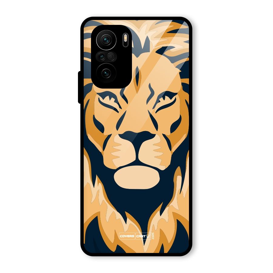 Designer Lion Glass Back Case for Mi 11x