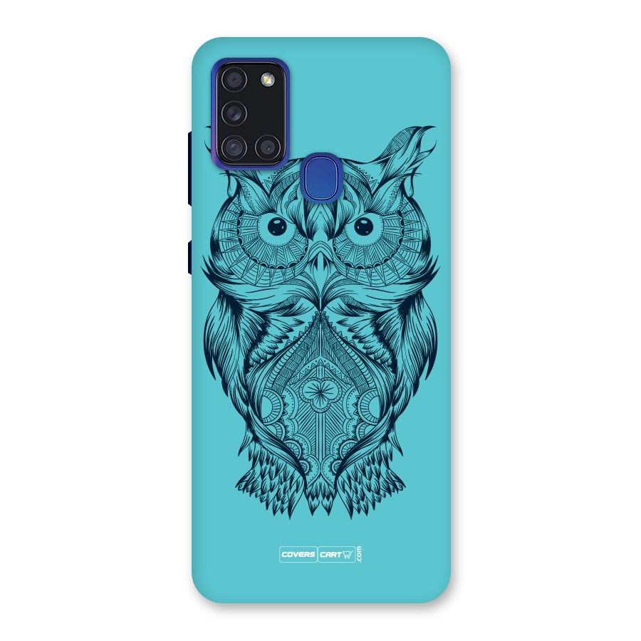 Designer Owl Back Case for Galaxy A21s
