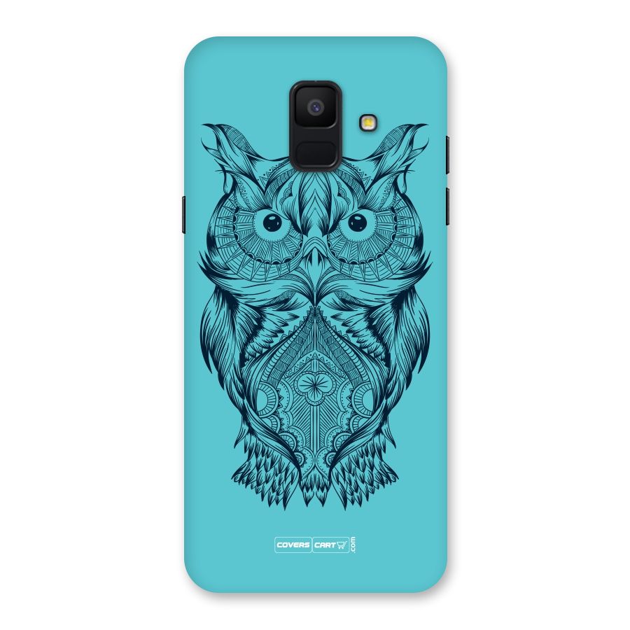 Designer Owl Back Case for Galaxy A6 (2018)