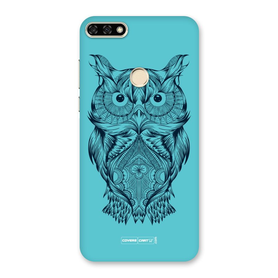 Designer Owl Back Case for Honor 7A