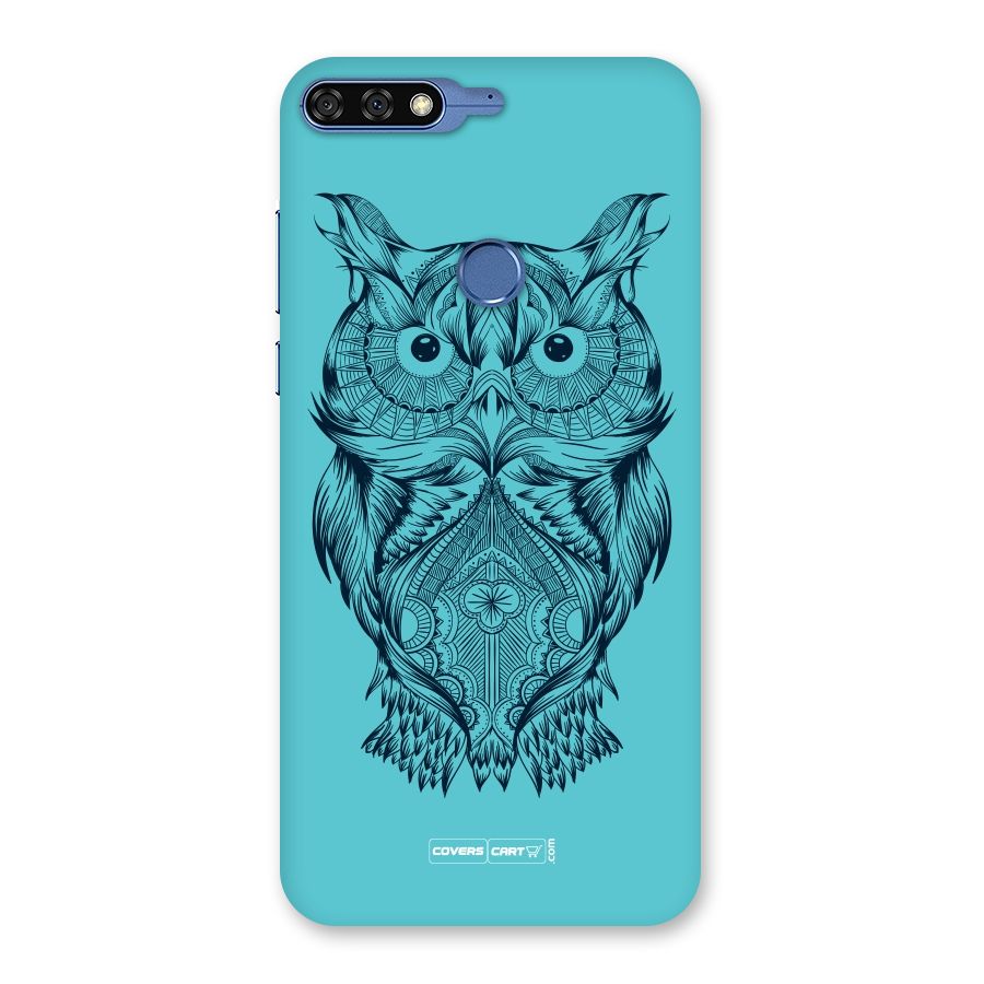 Designer Owl Back Case for Honor 7C