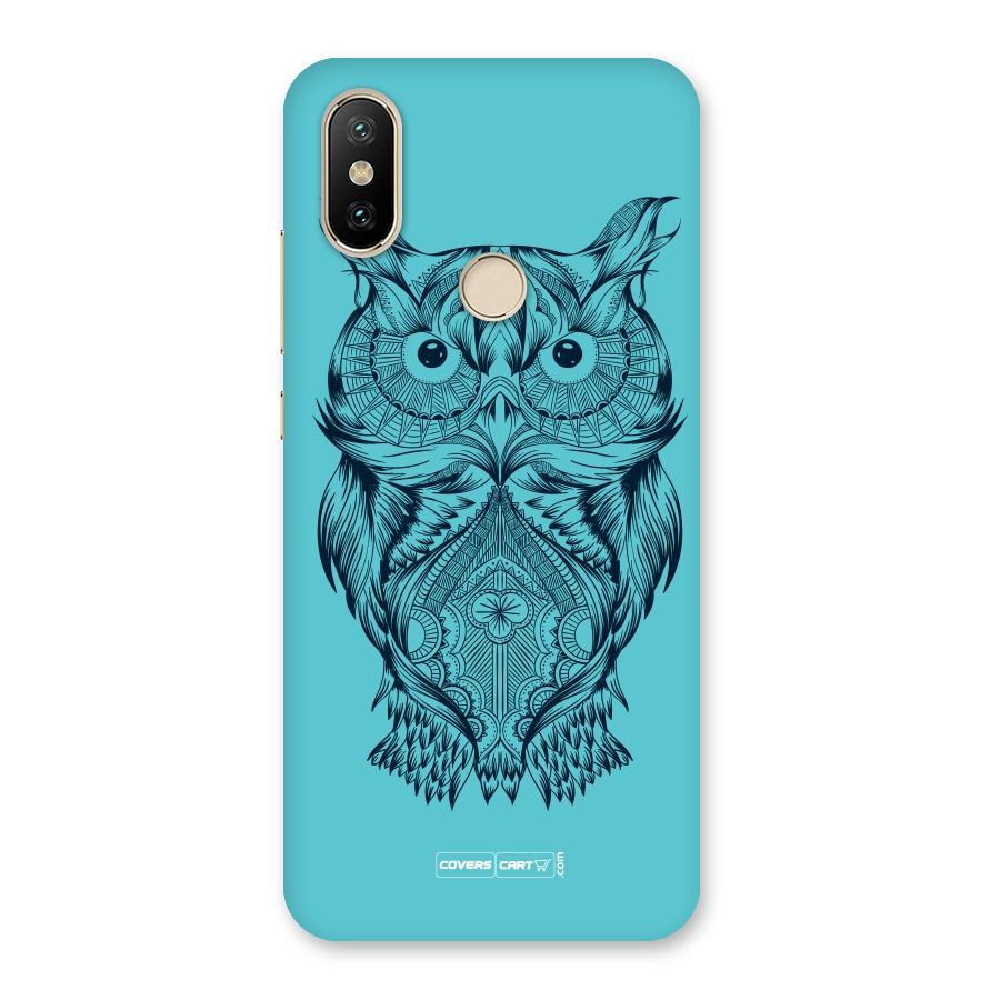 Designer Owl Back Case for Mi A2