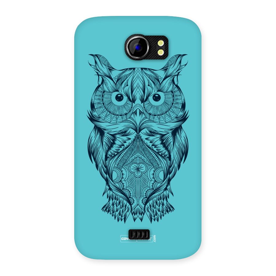 Designer Owl Back Case for Micromax Canvas 2 A110