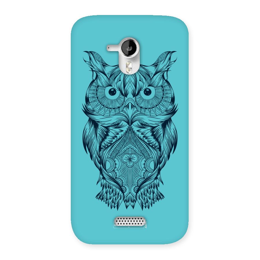 Designer Owl Back Case for Micromax Canvas HD A116