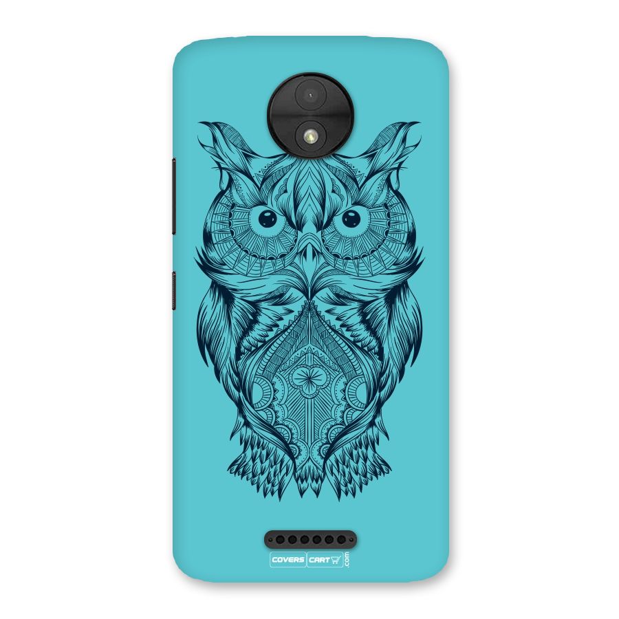 Designer Owl Back Case for Moto C