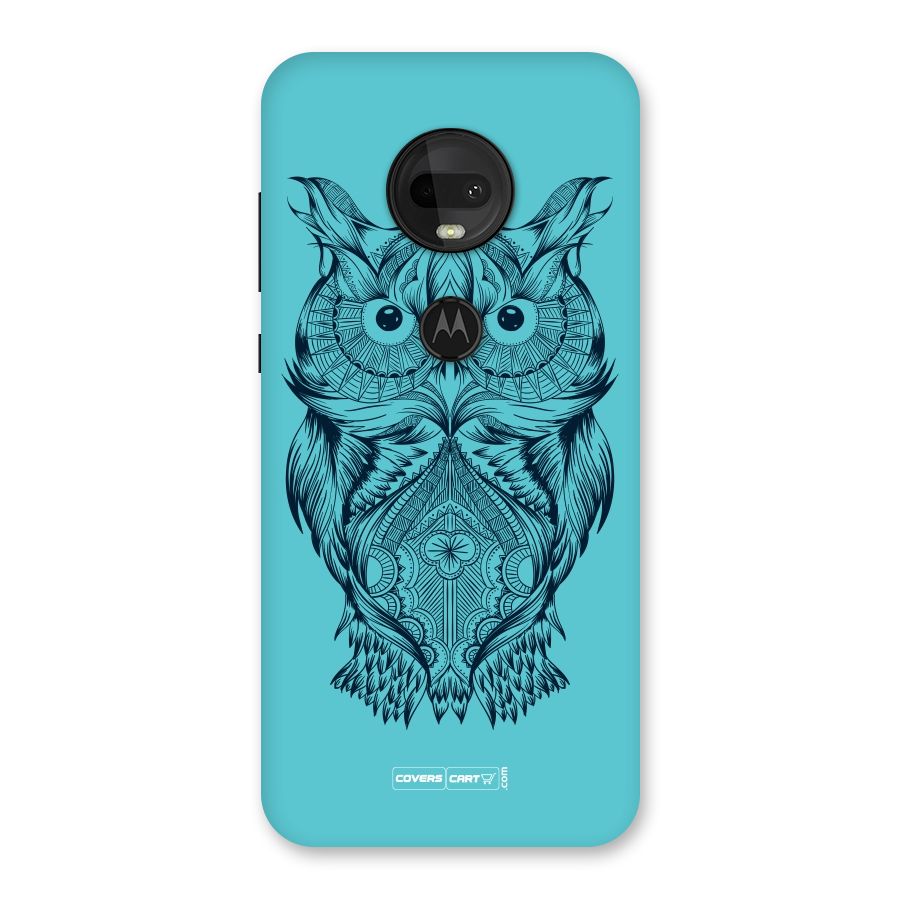 Designer Owl Back Case for Moto G7