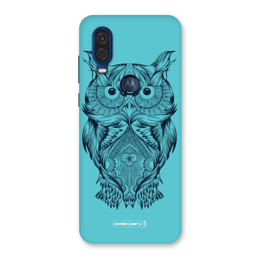 Designer Owl Back Case for Motorola One Vision