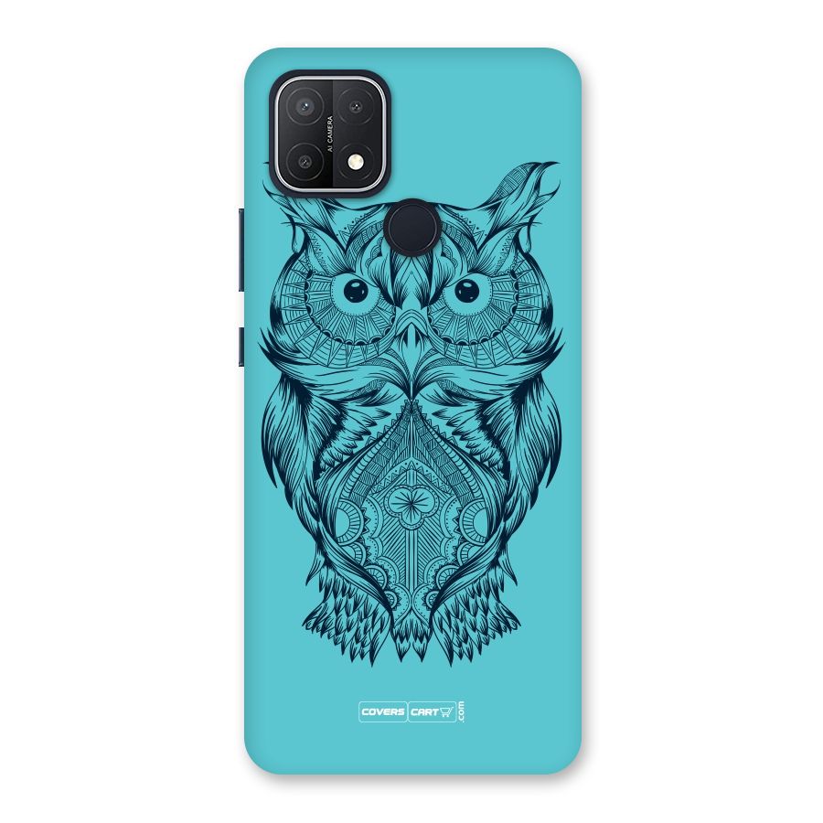 Designer Owl Back Case for Oppo A15