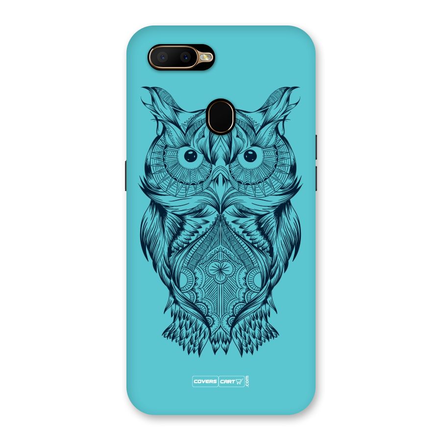 Designer Owl Back Case for Oppo A5s