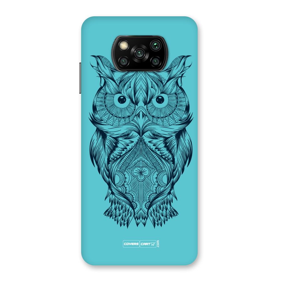 Designer Owl Back Case for Poco X3