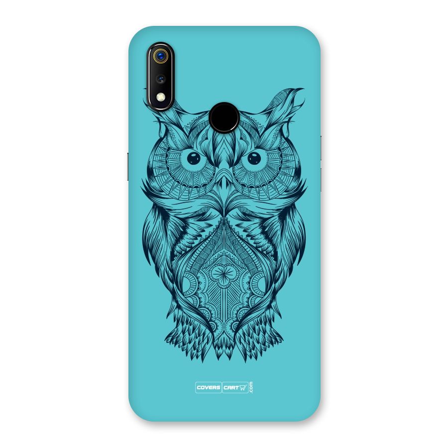 Designer Owl Back Case for Realme 3