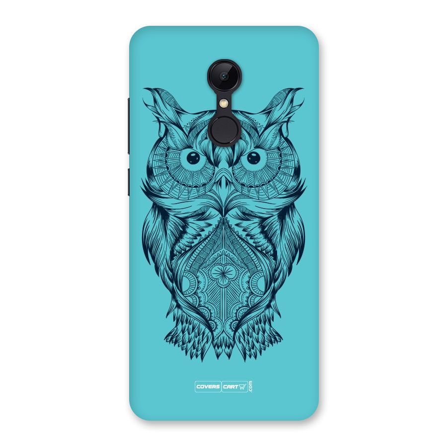 Designer Owl Back Case for Redmi 5