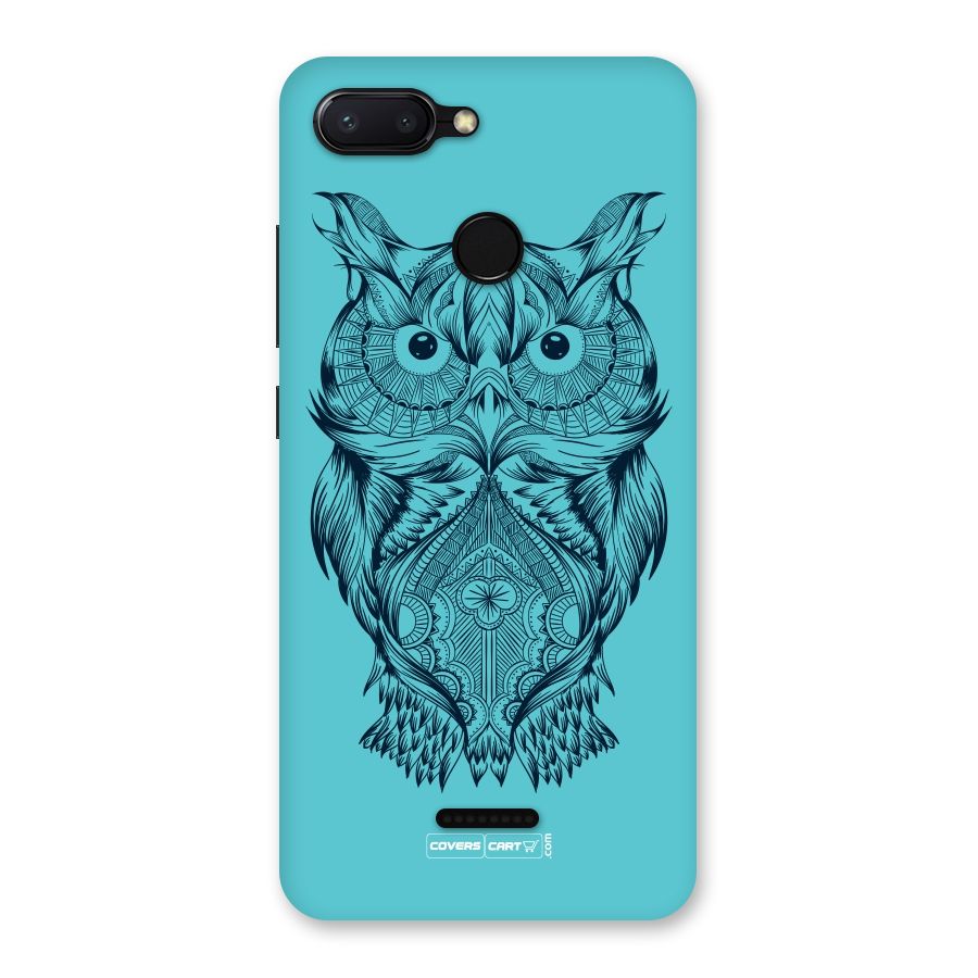 Designer Owl Back Case for Redmi 6