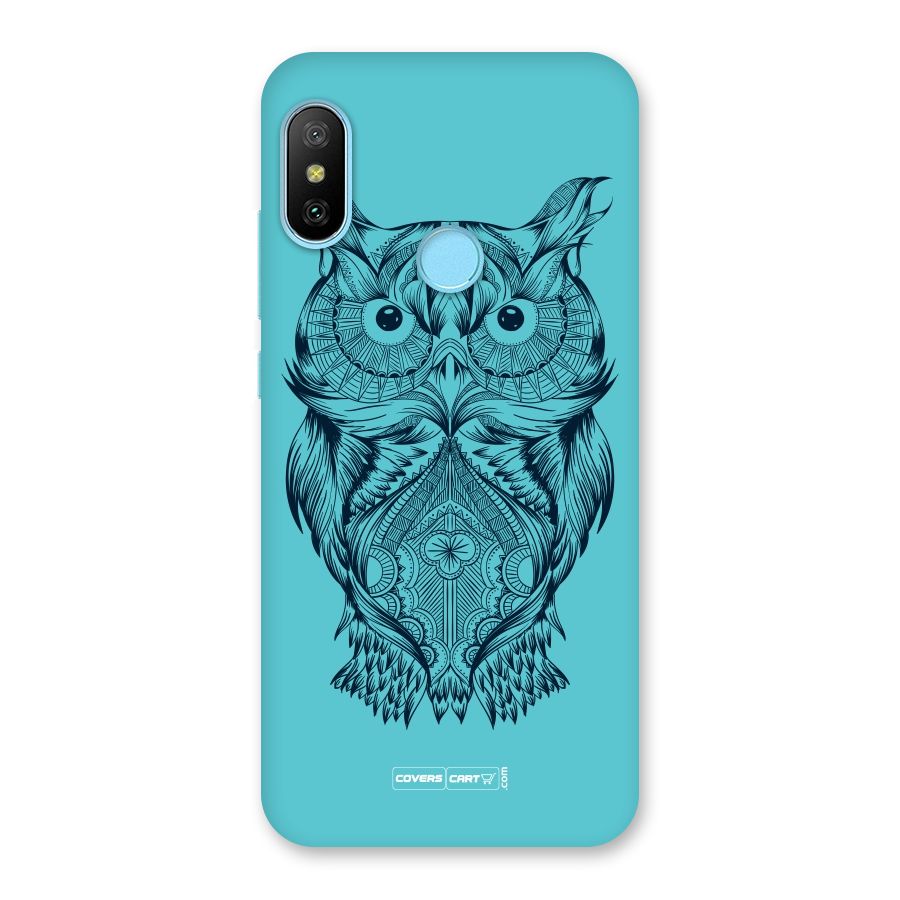 Designer Owl Back Case for Redmi 6 Pro