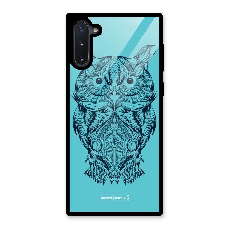 Designer Owl Glass Back Case for Galaxy Note 10