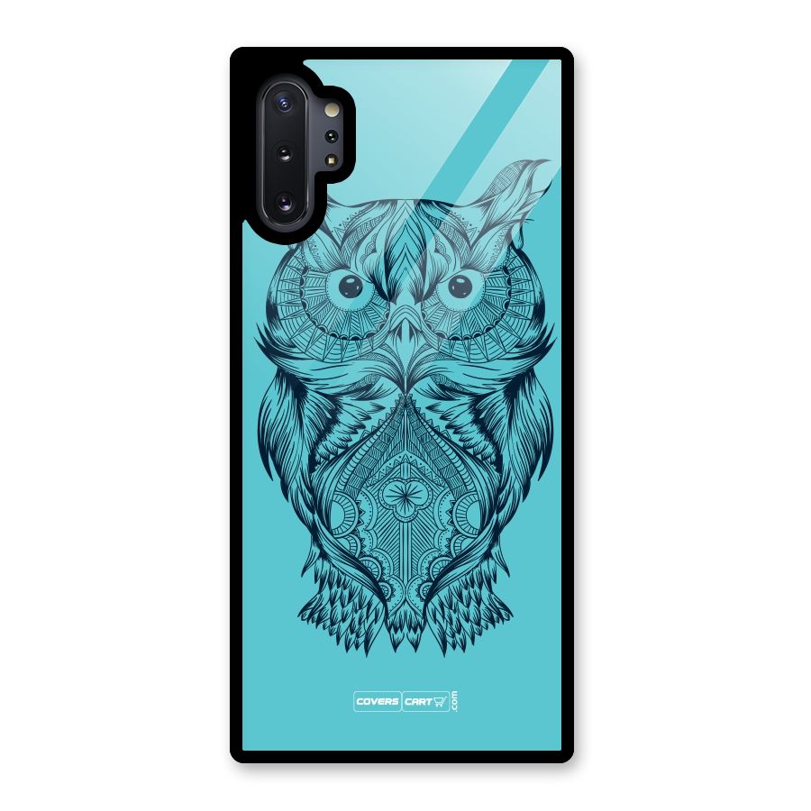 Designer Owl Glass Back Case for Galaxy Note 10 Plus
