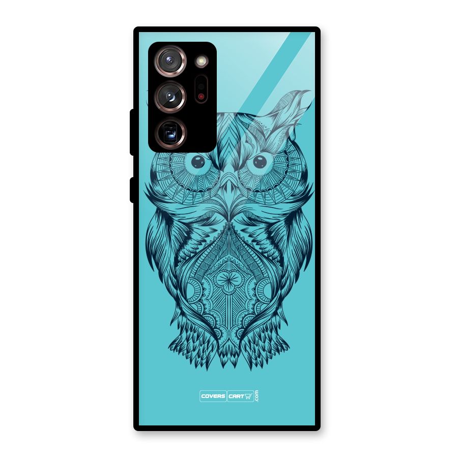Designer Owl Glass Back Case for Galaxy Note 20 Ultra 5G