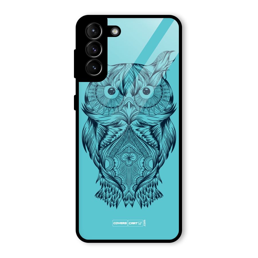 Designer Owl Glass Back Case for Galaxy S21 Plus