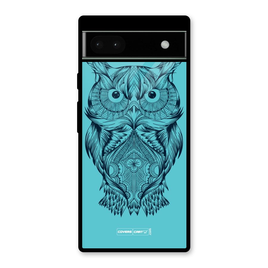 Designer Owl Glass Back Case for Google Pixel 6a