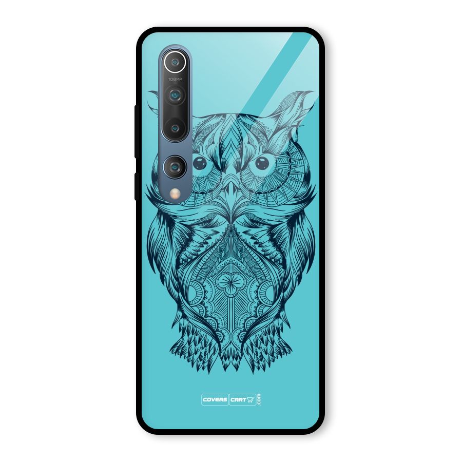 Designer Owl Glass Back Case for Mi 10