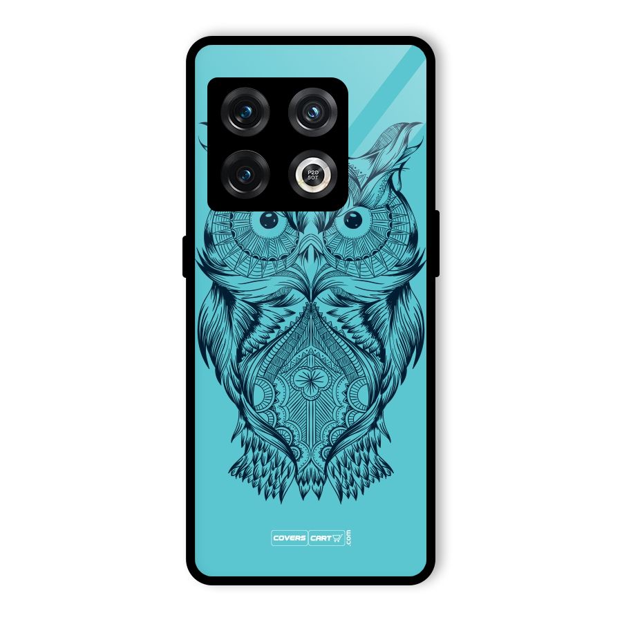 Designer Owl Glass Back Case for OnePlus 10 Pro 5G