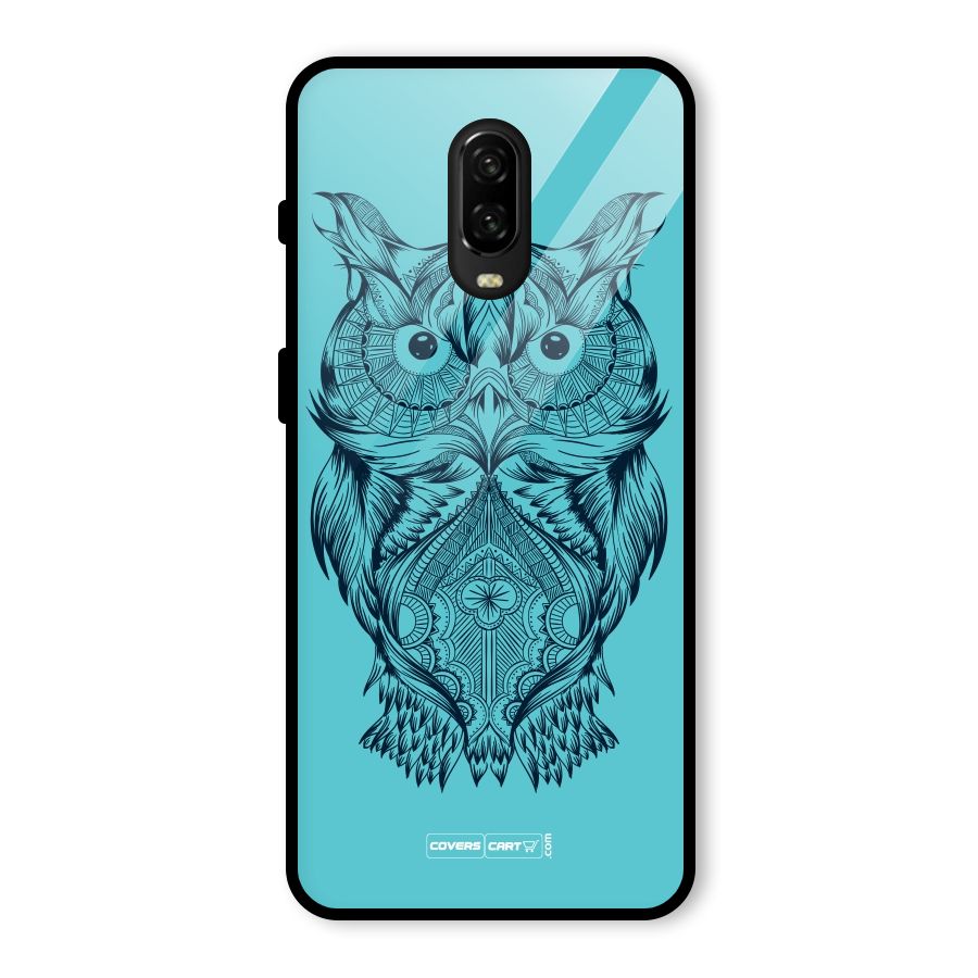 Designer Owl Glass Back Case for OnePlus 6T
