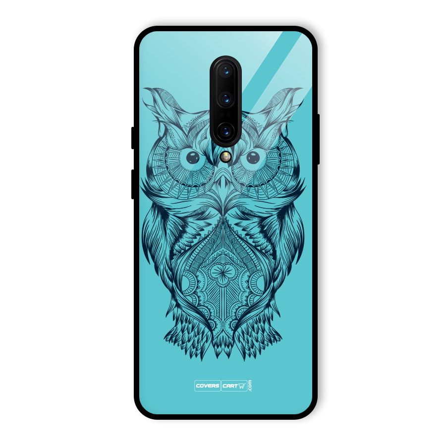 Designer Owl Glass Back Case for OnePlus 7 Pro