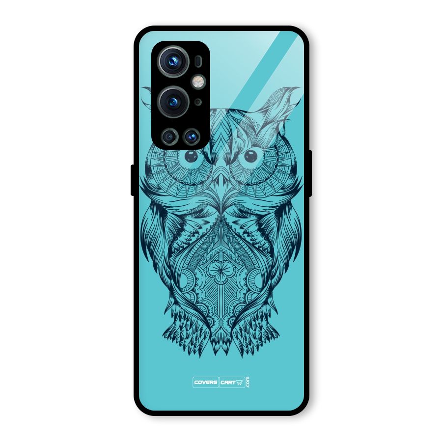 Designer Owl Glass Back Case for OnePlus 9 Pro