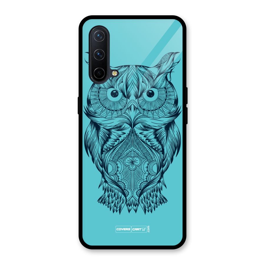 Designer Owl Glass Back Case for OnePlus Nord CE 5G