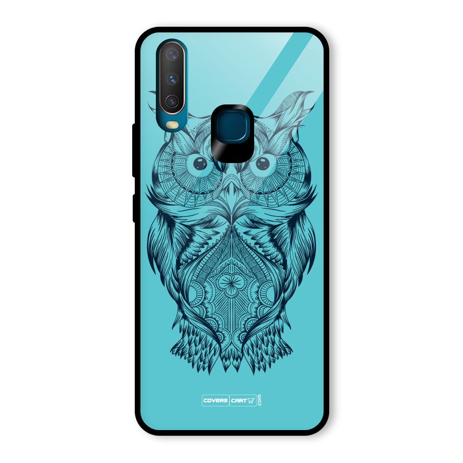 Designer Owl Glass Back Case for Vivo U10