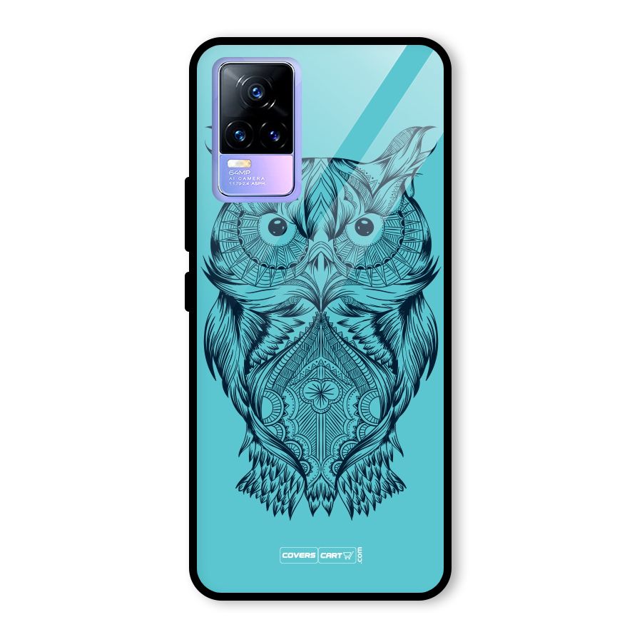Designer Owl Glass Back Case for Vivo Y73