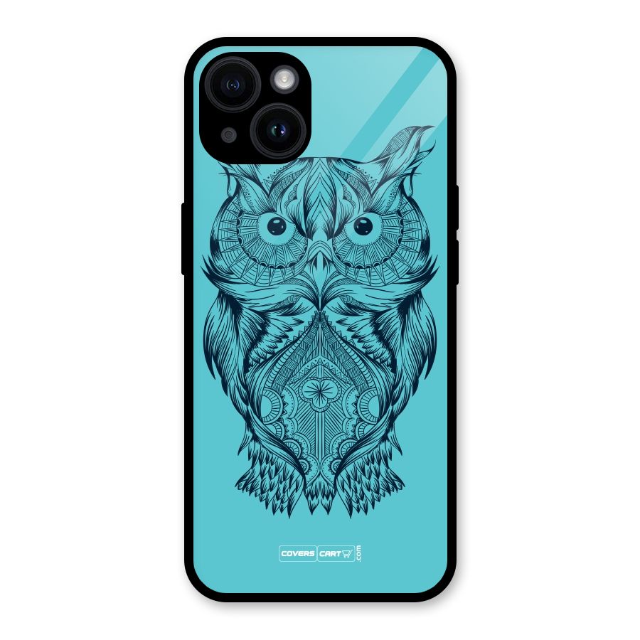 Designer Owl Glass Back Case for iPhone 14