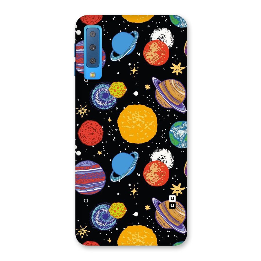 Designer Planets Back Case for Galaxy A7 (2018)