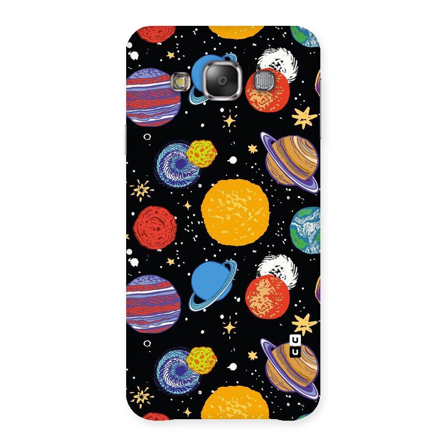 Designer Planets Back Case for Galaxy E7