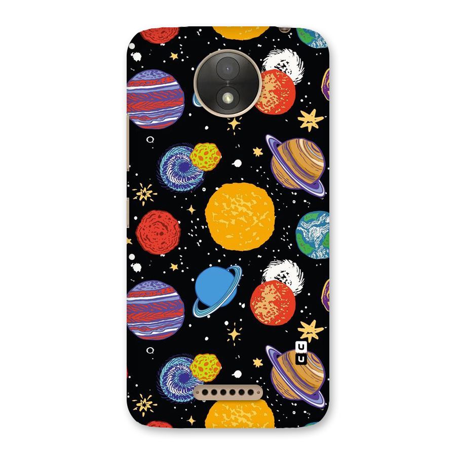 Designer Planets Back Case for Moto C Plus