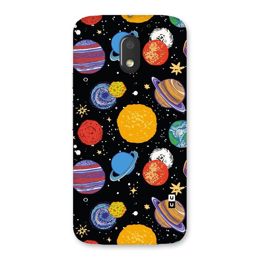 Designer Planets Back Case for Moto E3 Power
