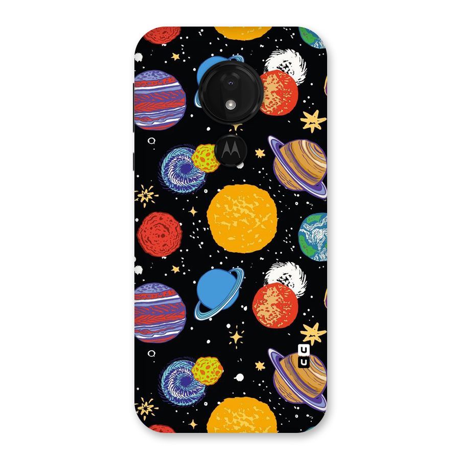 Designer Planets Back Case for Moto G7 Power